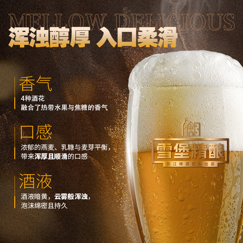 雪堡新英式IPA精酿啤酒980ml*1罐浑浊ipa官方旗舰店 - 图1