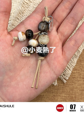 【小麦熟了】MIU系流苏串珠鞋花运动鞋装饰美拉德马丁靴勃肯挂件