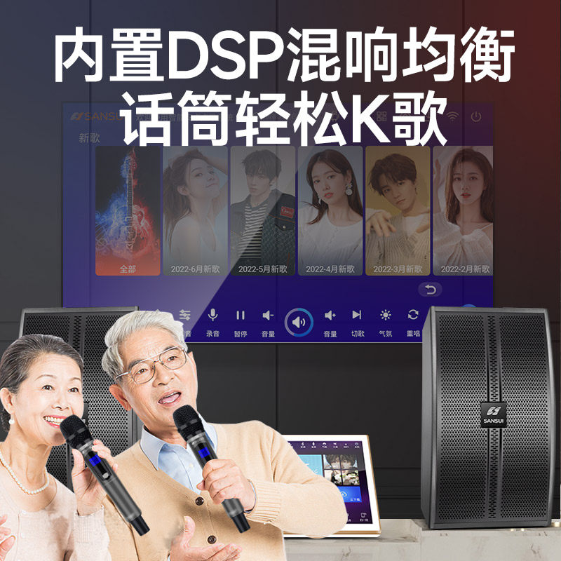 山水h19家庭ktv套装全套点歌机 山水山水激光KTV/卡拉OK音箱