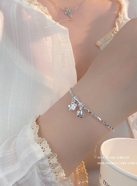 S925纯银新中式铃兰手链女 国风国潮汉服配饰气质百搭手饰品