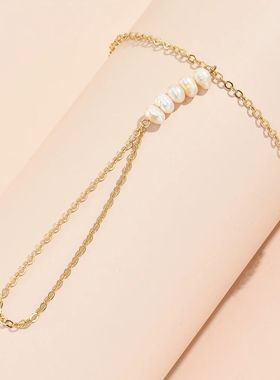Creative Butterfly Link Chain Bracelet Connected Finger Ring
