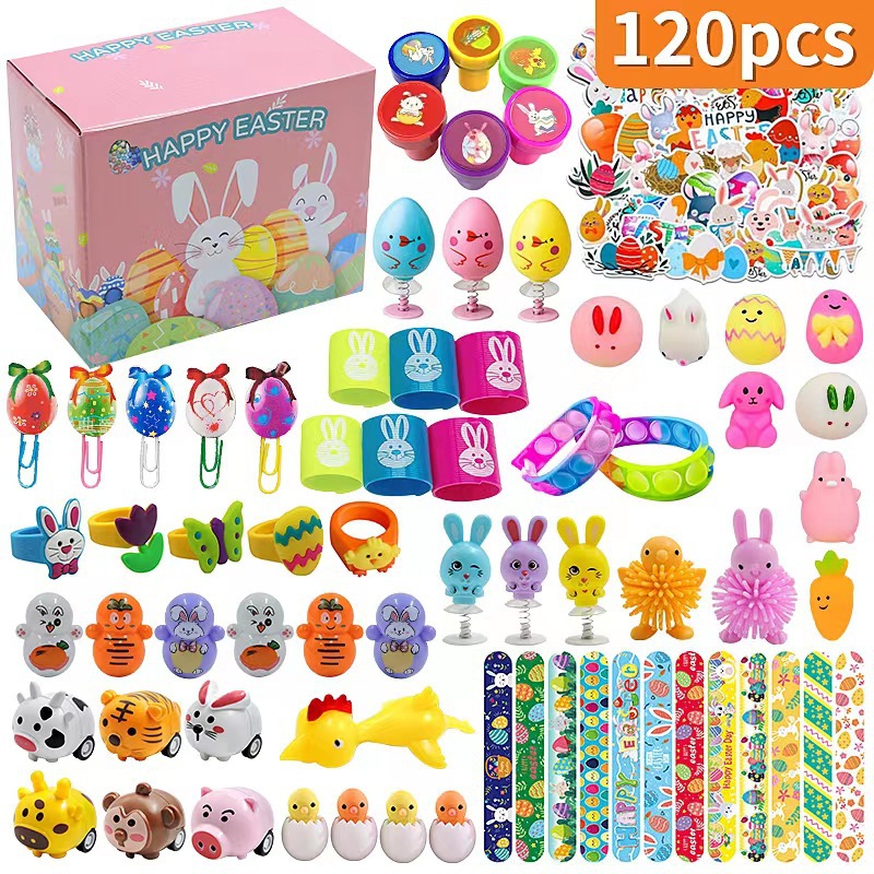 2024 Easter Eggs Children's Barreled Blind Box Cartoon Rabbi - 图1