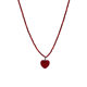 High-end Ankara Ruby Love Pendant Necklace