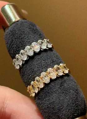 排钻时尚叠戴戒指锆石百搭