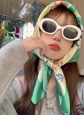 CDLM陈大刘芒 2024年网红同款复古小框墨镜女防紫外线新款太阳镜