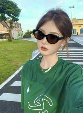 CDLM陈大刘芒 百搭不挑人显脸小修饰脸型猫眼墨镜防紫外线太阳镜