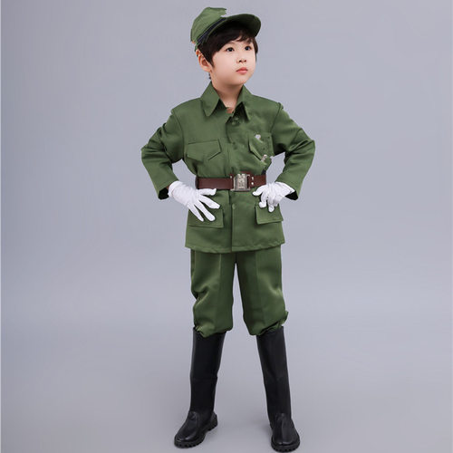 儿童武工队狗腿子反派衣服电影道具衣服演出服装模型道具衣服 - 图2