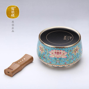 莺歌烧电陶炉 煮茶家用茶炉小型泡茶炉铁壶银壶迷你型 禾器玻璃壶