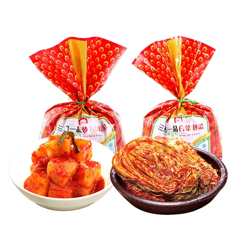 三口一品 Острый капуста Qimchi Корейский янбийский редька кубики кислые и сладкие рот янбийский корейский корейский стиль блюда риса