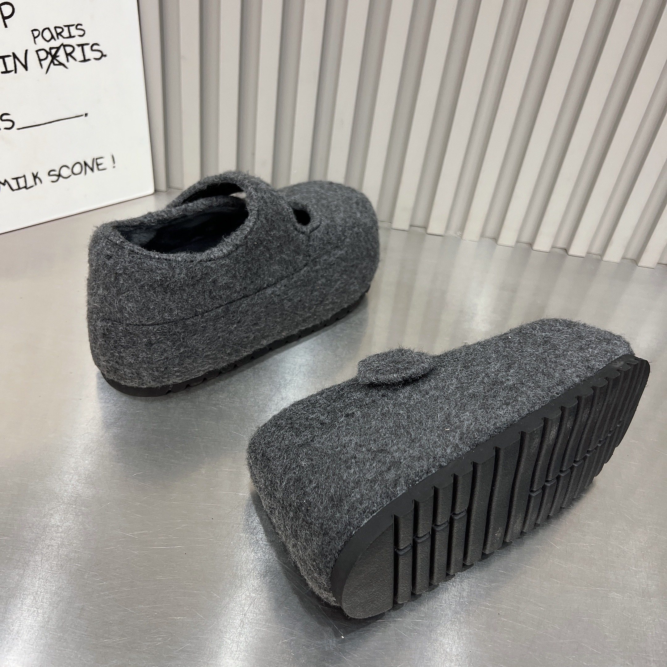 毛呢一字带玛丽珍鞋女鞋2025新款厚底内增高5cm加绒魔术贴棉瓢鞋,淘宝优惠券,粉丝福利购,淘宝优惠卷