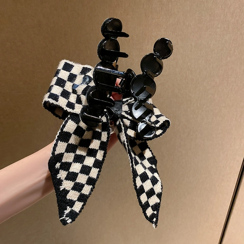 Шахматы, заколка для волос, заколка-крабик, демисезонная акула, популярно в интернете