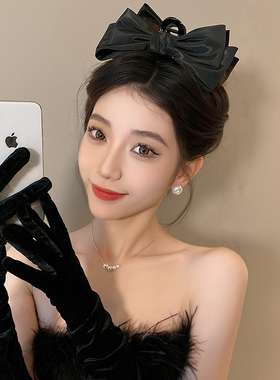 大蝴蝶结显脸小盘发抓夹女