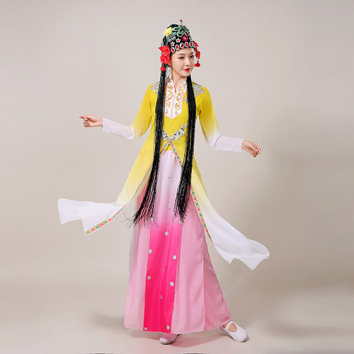 古典舞蹈演出服戏曲服装女新款忆青衣京剧越剧中国风民族花旦套装 - 图1