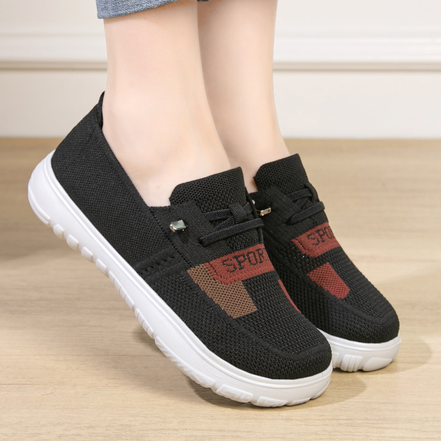 女士深口单鞋女款正牌老北京布鞋女鞋官方旗舰店正品平底乐福鞋子,淘宝优惠券,粉丝福利购,淘宝优惠卷