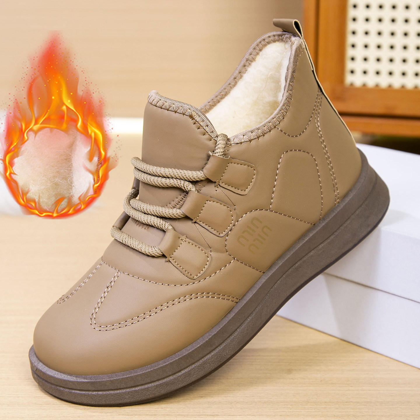 棉鞋女冬季加绒加厚2025新款老北京布鞋女士软底平底休闲保暖鞋子,淘宝优惠券,粉丝福利购,淘宝优惠卷