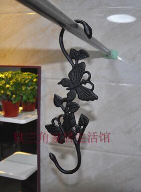 铸铁s形挂钩蝴蝶动物吊篮花盆