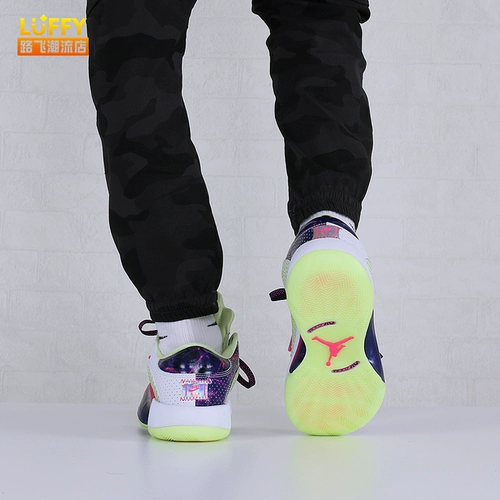 Air Jordan XXXV Low AJ35 Dongcic PE White Purple Men настоящие баскетбольные туфли DJ9805-190