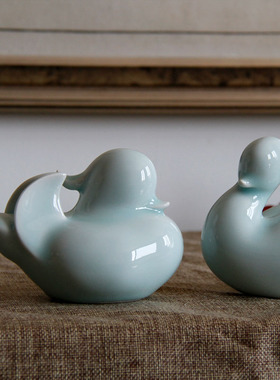 景德镇客厅卧室可爱风影青陶瓷器