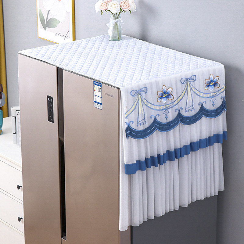 冰箱保护罩防尘罩套单双开门新款盖布盖巾顶家用全包防晒高档蕾丝,淘宝优惠券,粉丝福利购,淘宝优惠卷