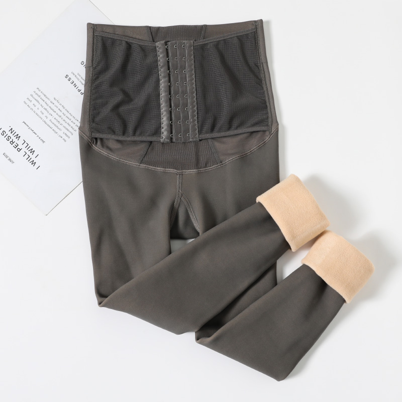 空姐灰透肤一体裤袜外穿高腰打底裤 美嘻嘻打底裤