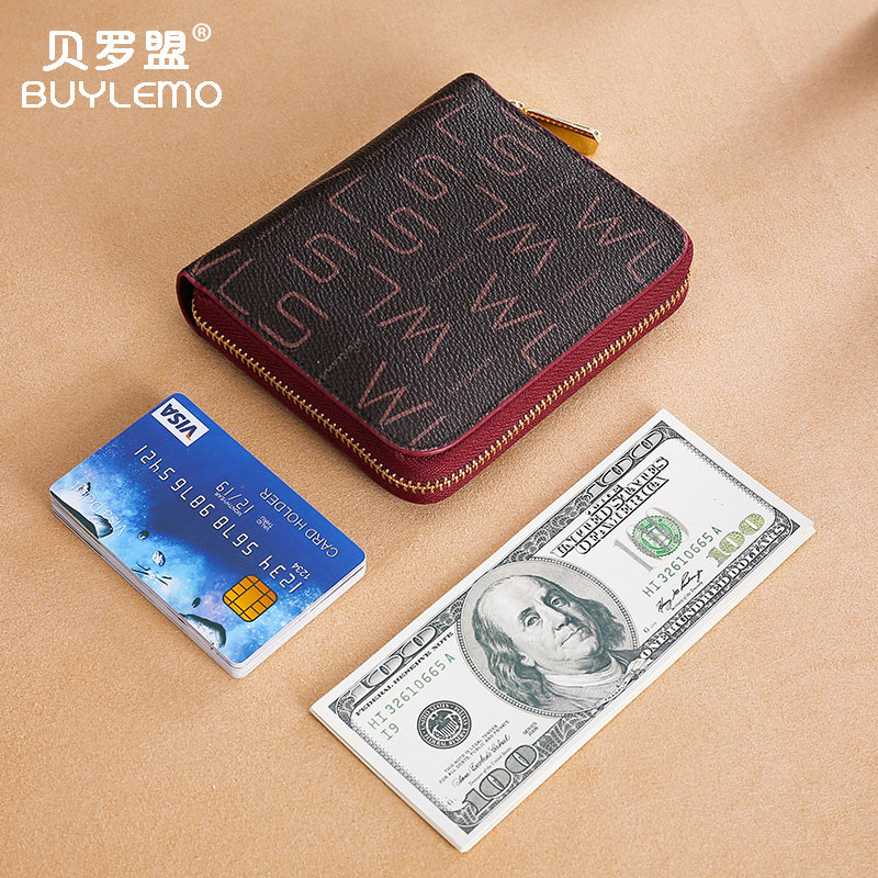 防消磁风琴女多卡位大容量零钱卡套 贝罗盟卡包