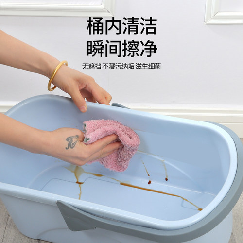 洗拖把桶长方形家用水桶平板拖把清洗桶手提多用桶大号容量多功能 - 图1
