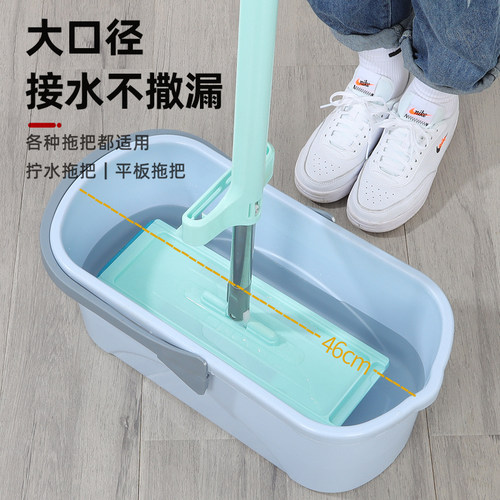 洗拖把桶长方形家用水桶平板拖把清洗桶手提多用桶大号容量多功能 - 图2
