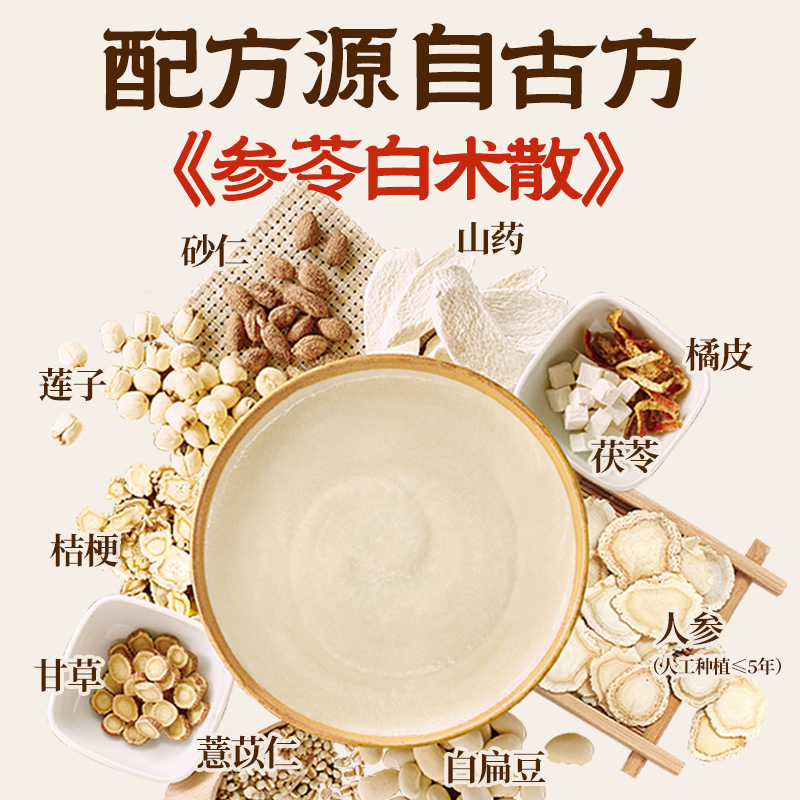 【中秋礼盒】江中猴姑米稀人参米糊30天装猴头菇粉养胃食品营养
