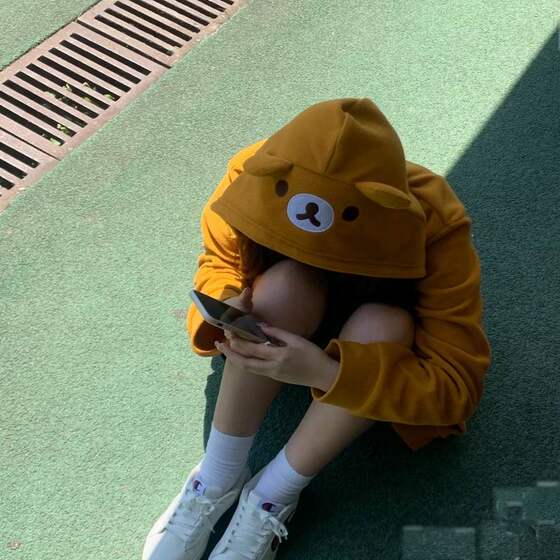Cartoon ears hooded zipper polar fleece home top