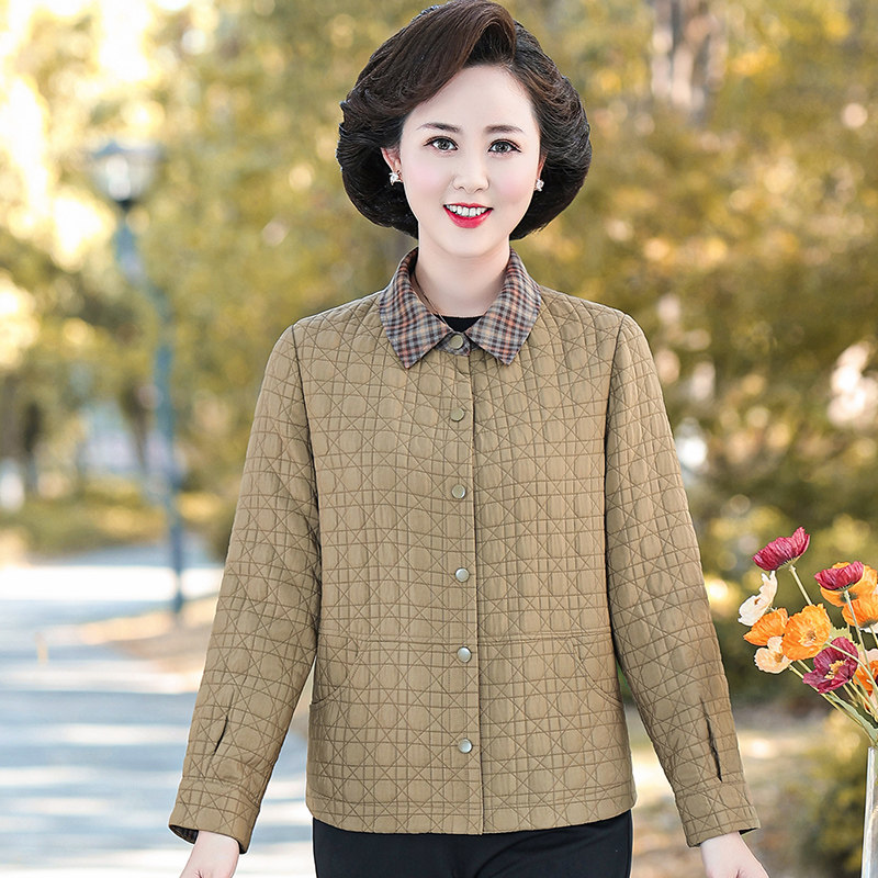 妈妈春装短款新款40岁50春秋夹克 追梦公主服饰中老年女装