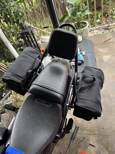 适配于春风450CLC /250clc改装靠背复古后靠弓护杠保险杠配件 - 图2