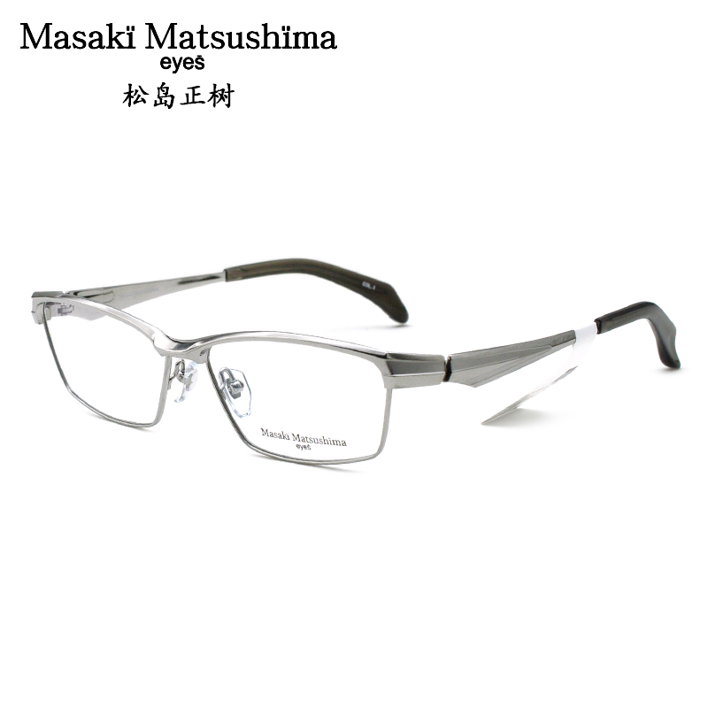 Masaki日本眼镜松岛正树眼镜框纯钛全框时尚潮流男近视镜架MF1254