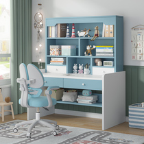 Desk Bookcase Bookcase Book Cabinet Integrated Table Elementary School Students Bedroom Writing Study Table And Chairs Suit Containing Home Computer Desk