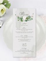 Son Ensemble Custom Wedding Menu Wedding Engagement Birthday Party Wine Water card Dinner Plate Card Wedding Process Program