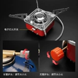 Мини -карта -тип печи портативная самодирапающая автомобиль, загруженная дикой дикой ветровой ветер -головка печи -в газовой плите открытая печь.