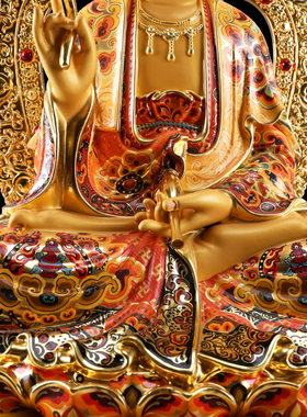 台湾手工彩绘纯铜供奉观世音佛具