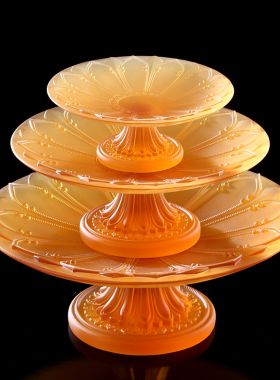 圆通佛具古法琉璃吉祥花供具摆件