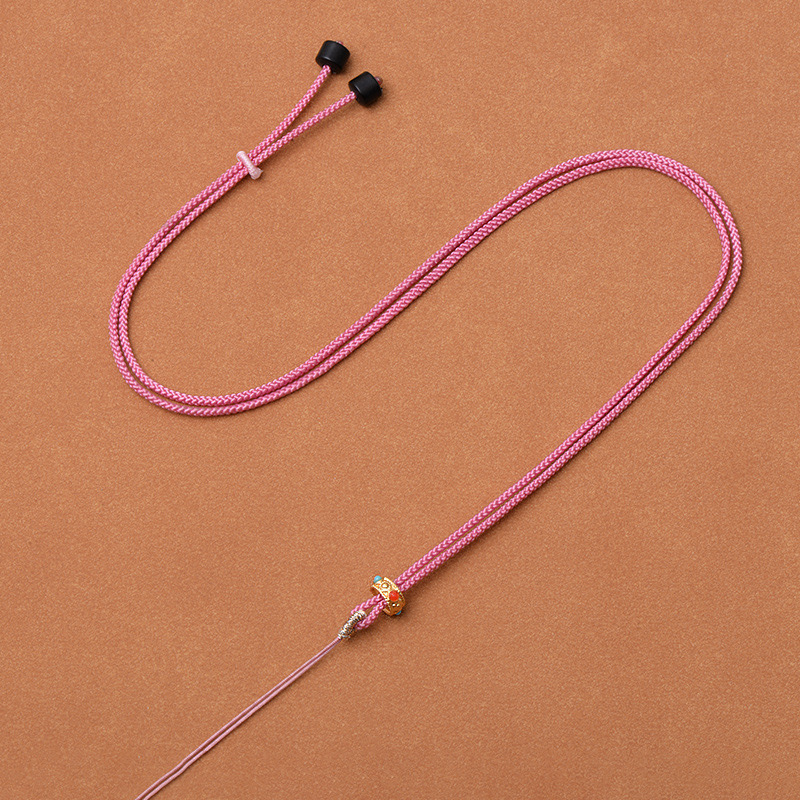 如意绳绕线白玛瑙编织吊坠挂绳diy饰品绳玉器项链绳高货藏式项链 - 图0