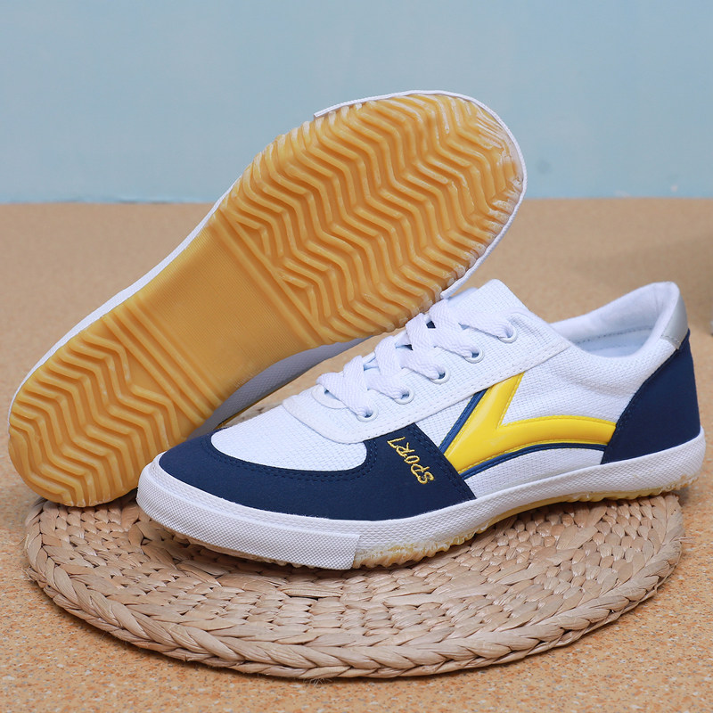 乒乓球鞋男运动鞋透气防滑训练鞋帆布鞋牛筋底羽毛球鞋室内专用鞋