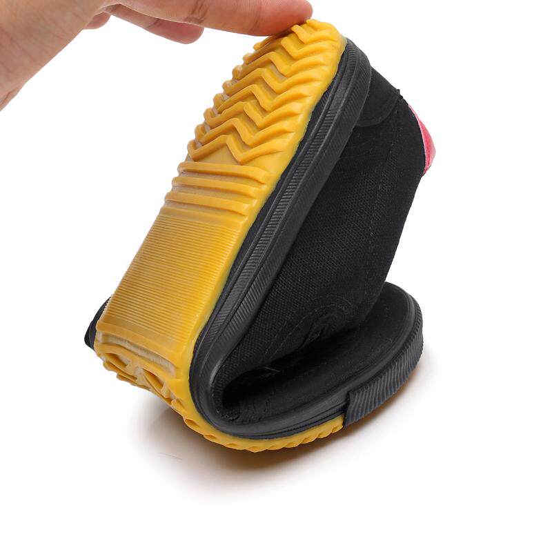 排球鞋男女通用小白鞋牛筋底防滑软底工作鞋体考透气运动鞋帆布鞋