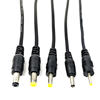 Security monitoring power cord DC male connector female port