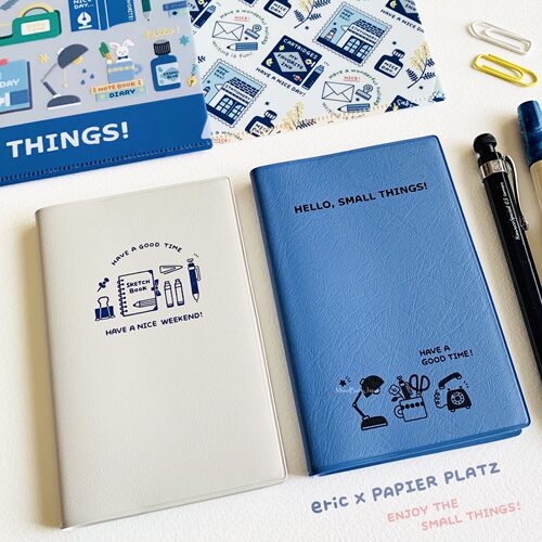 口袋笔记本艺术家联名日本制PAPIER PLATZ手账便签计划本Eric - 图0
