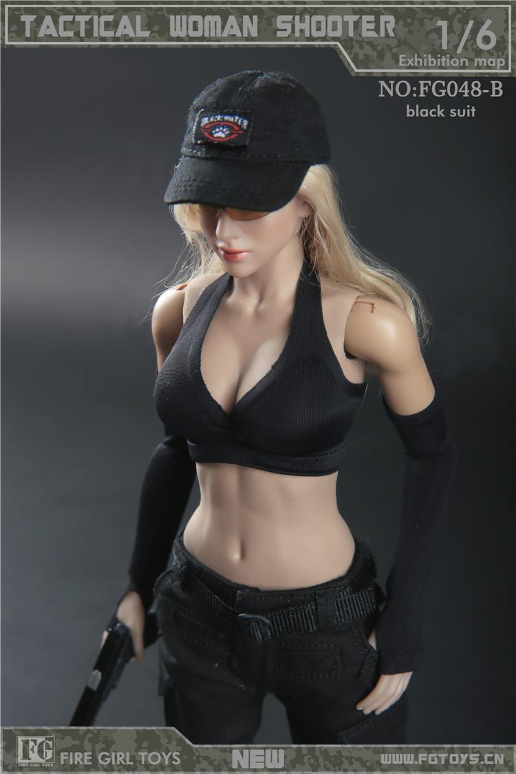 现货Fire Girl FG048 1/6女兵人衣服模型 战术女枪手火系列套装 - 图3