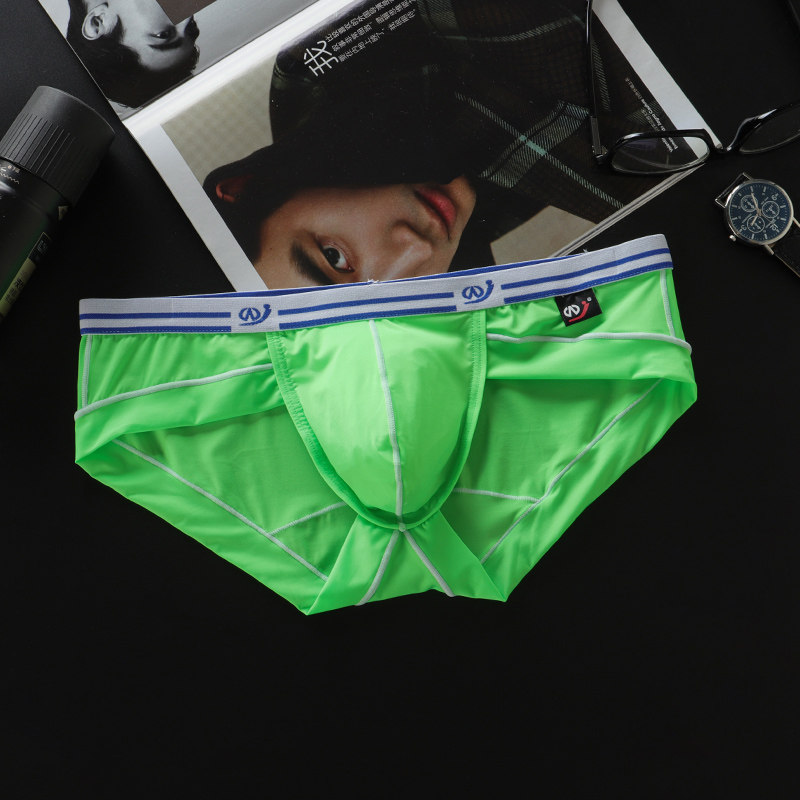 男内裤 三角裤男 冰丝超薄低腰透气透明 夏季青年裤头裤衩潮个性,淘宝优惠券,粉丝福利购,淘宝优惠卷