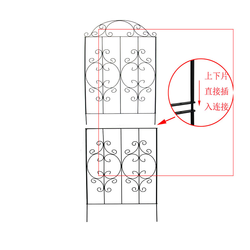 铁艺隔断爬藤架攀爬花支架爬藤支架花盆支架铁线莲爬藤花架花支撑