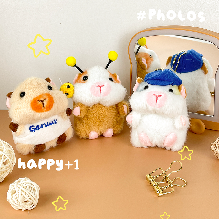 网红荷兰猪挂件卡通钥匙扣毛绒挂饰女生礼物玩偶可爱豚鼠公仔娃娃,淘宝优惠券,粉丝福利购,淘宝优惠卷