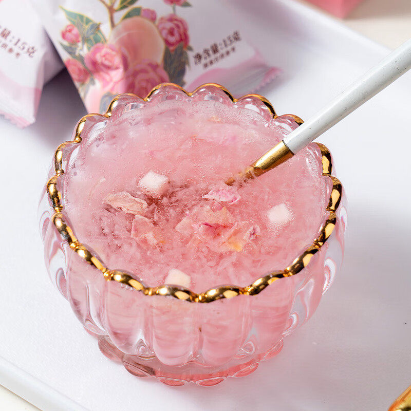 【鲜琪家玫瑰桃桃燕窝饮15g6包*5盒】即食燕窝饮品润养气色,淘宝优惠券,粉丝福利购,淘宝优惠卷