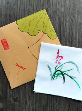 五件包邮纯棉纯色手帕中式中国风