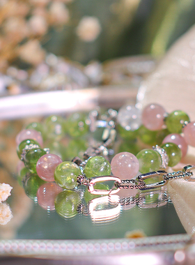 2025春分限定双圈天然水晶手链掌柜原创设计一对一定制首饰送礼新