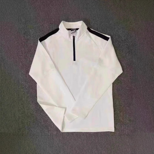 健身服套装男速干训练宽松立领长袖半拉链跑步上衣新款运动服男生 - 图1